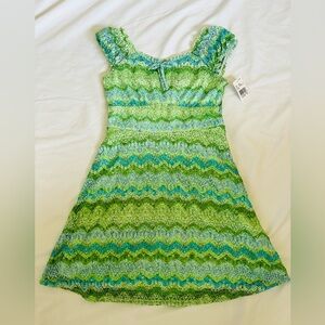 Knit Works cream knit lace overlay dress. Youth size 10